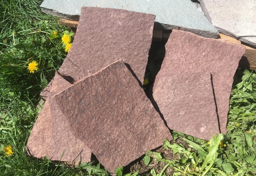 Плитняк лемезит бордовый для цоколя 1,5-2 см купить в Калуге