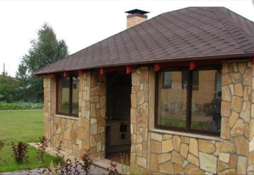 Плитняк златолит жёлтый золотистый для фасада 1,5-3см купить в Калуге